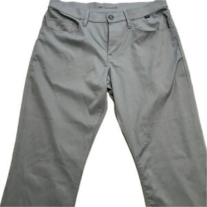 Travis Matthew Pants Mens 32 Grey Chino Trousers Golf Stretch 32 X 30